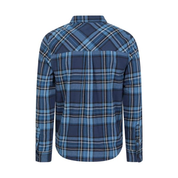 Mountain Warehouse Mens Trace Flannel Long-Sleeved Shirt
