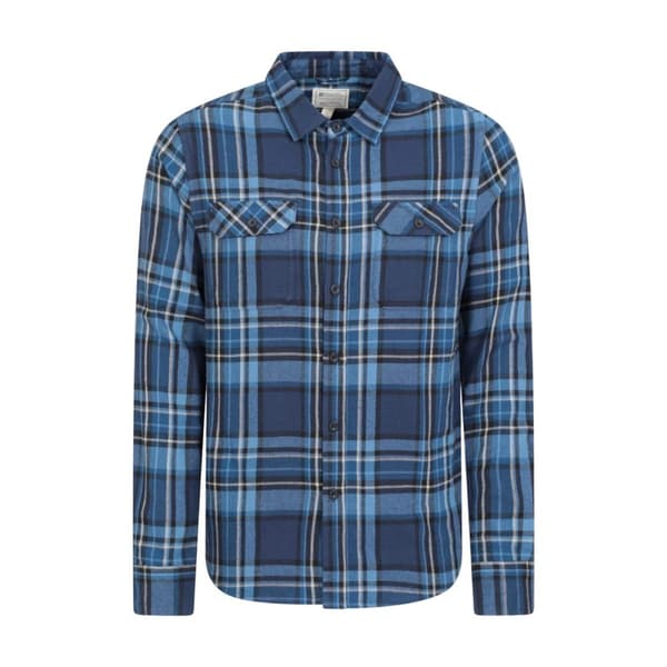 Mountain Warehouse Mens Trace Flannel Long-Sleeved Shirt