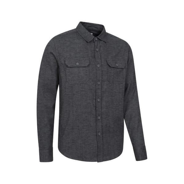 Mountain Warehouse Mens Trace Flannel Long-Sleeved Shirt