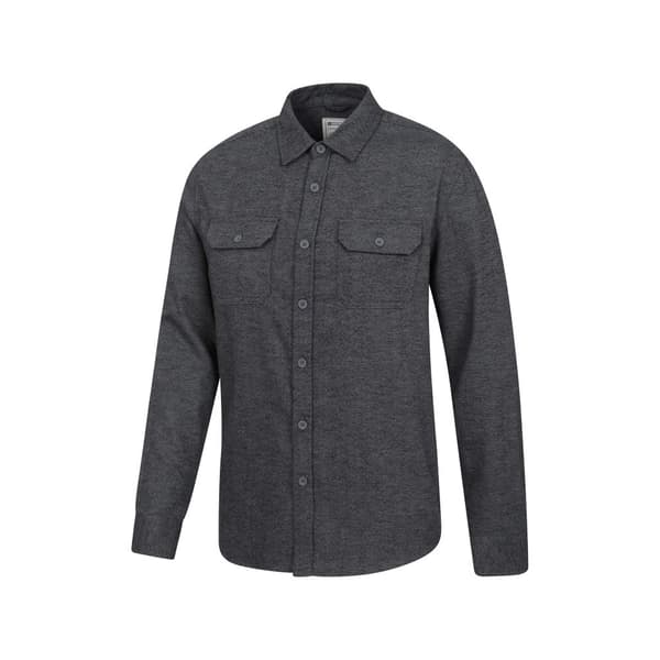 Mountain Warehouse Mens Trace Flannel Long-Sleeved Shirt
