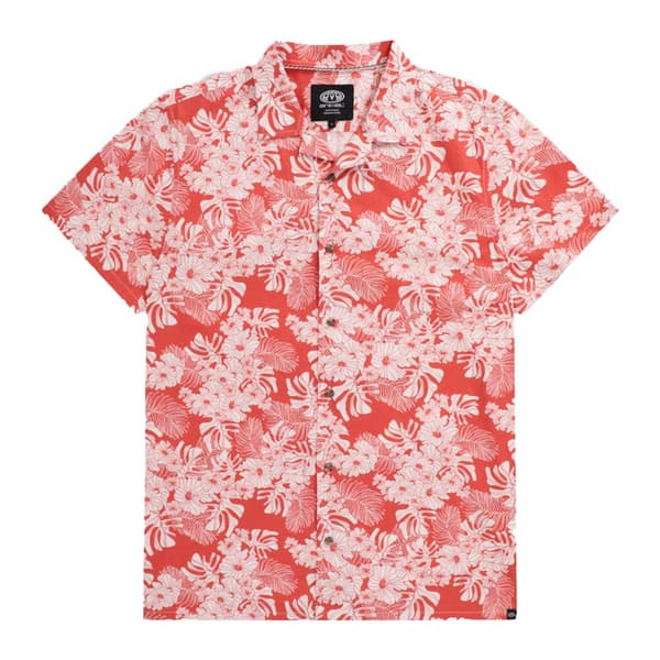 Animal Mens Will Floral Organic Shirt Red S