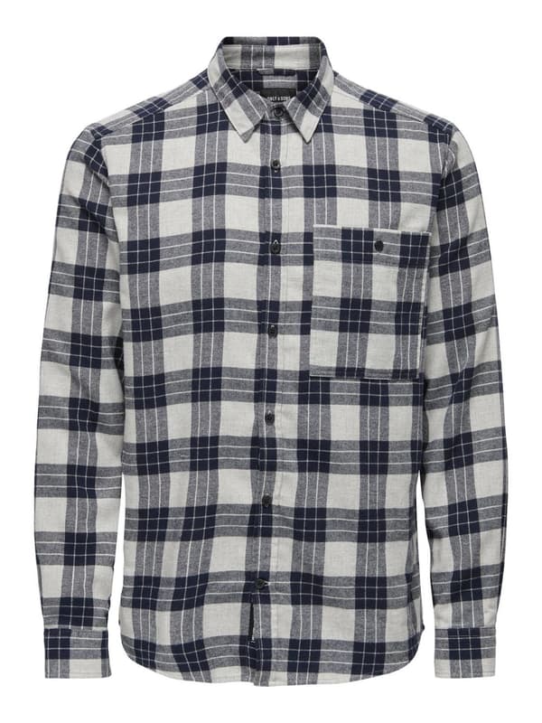 Only & Sons - onsBone Reg LS Check Shirt