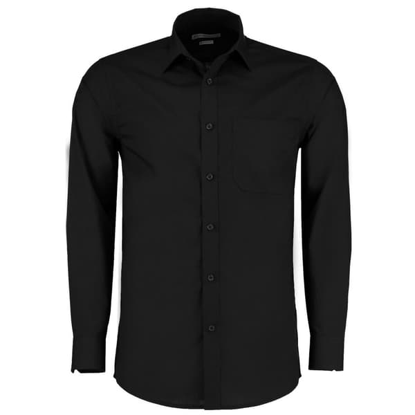 Kustom Kit Långärmad formell skjorta i poplin för herrar