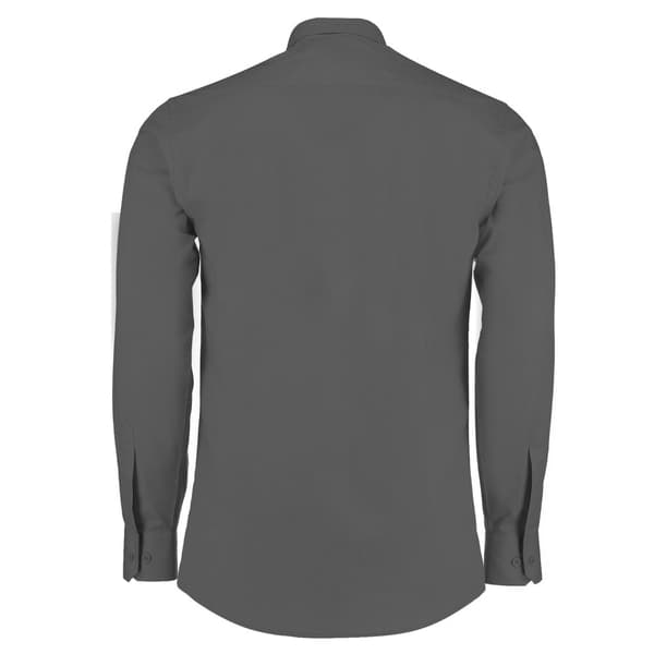 Kustom Kit Mens Poplin Tailored Long-Sleeved Formal Shirt