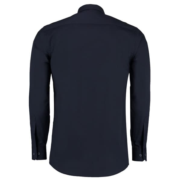 Kustom Kit Mens Poplin Tailored Long-Sleeved Formal Shirt