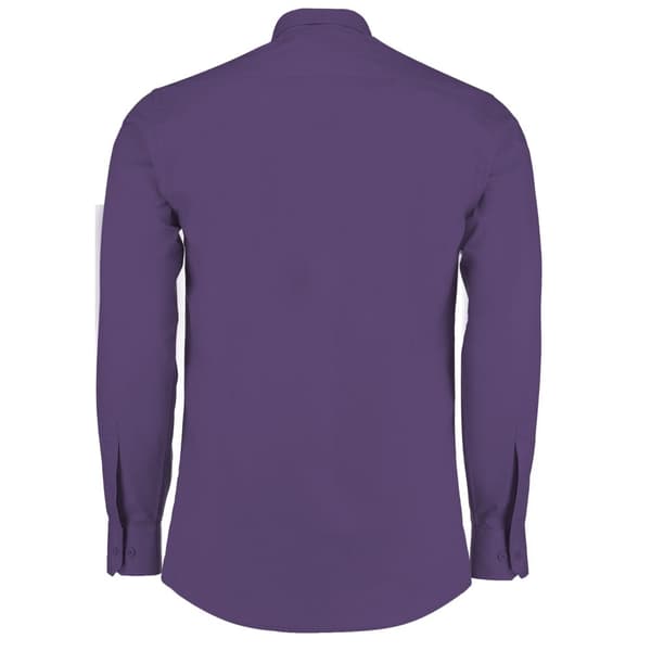 Kustom Kit Mens Poplin Tailored Long-Sleeved Formal Shirt