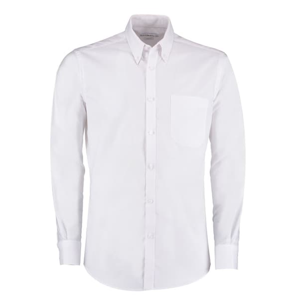 Kustom Kit Oxford Slim långärmad skjorta för män