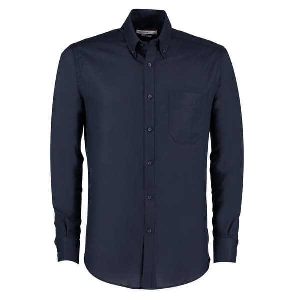 Kustom Kit Oxford Slim långärmad skjorta för män