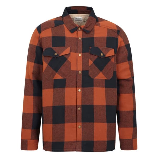 Mountain Warehouse Mens Pinn Flannel Borg Lined Shirt