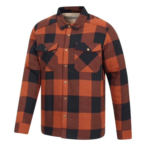 Mountain Warehouse Mens Pinn Flannel Borg Lined Shirt