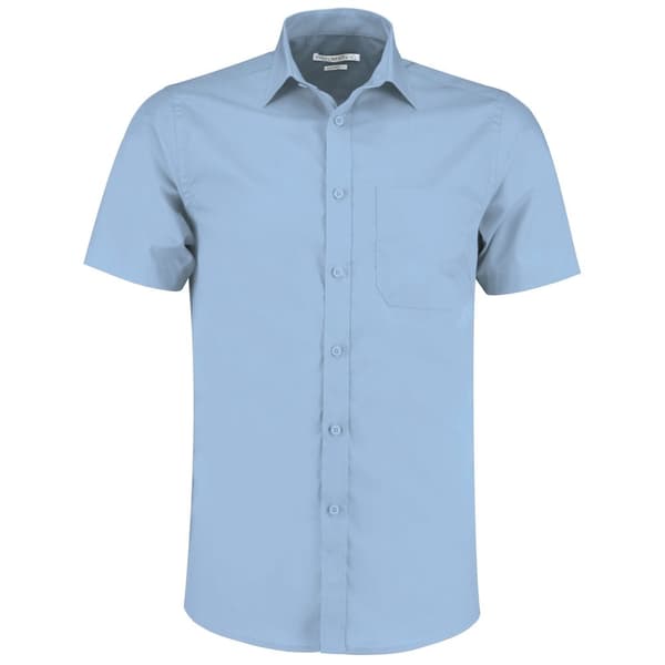 Kustom Kit Mens Poplin Short-Sleeved Shirt