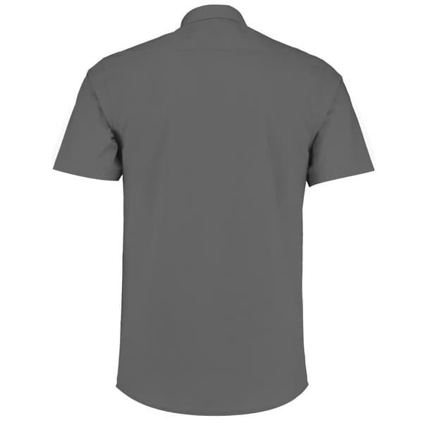Kustom Kit Mens Poplin Short-Sleeved Shirt
