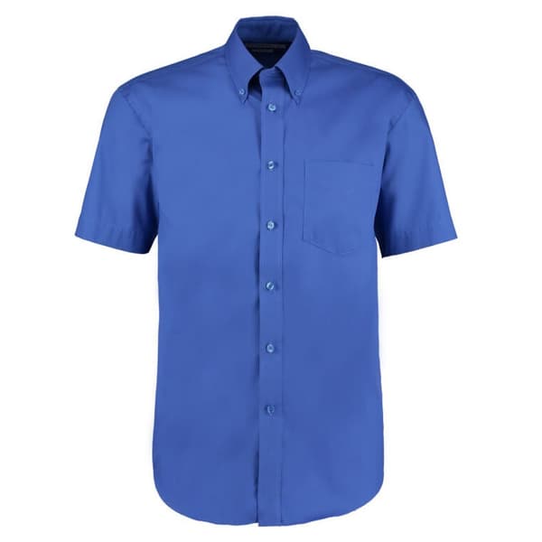 Kustom Kit Kortærmet skjorte i poplin til mænd