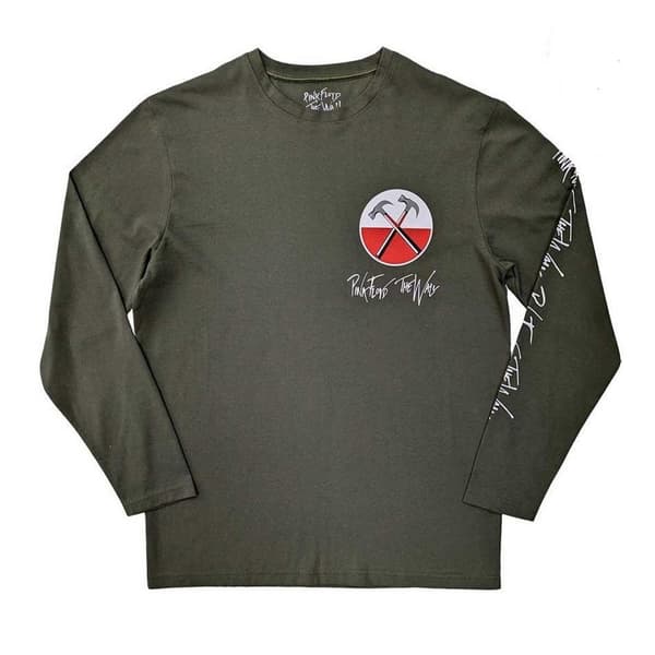 Pink Floyd Unisex Adult The Wall Hammers Logo Long-Sleeved T-Shirt