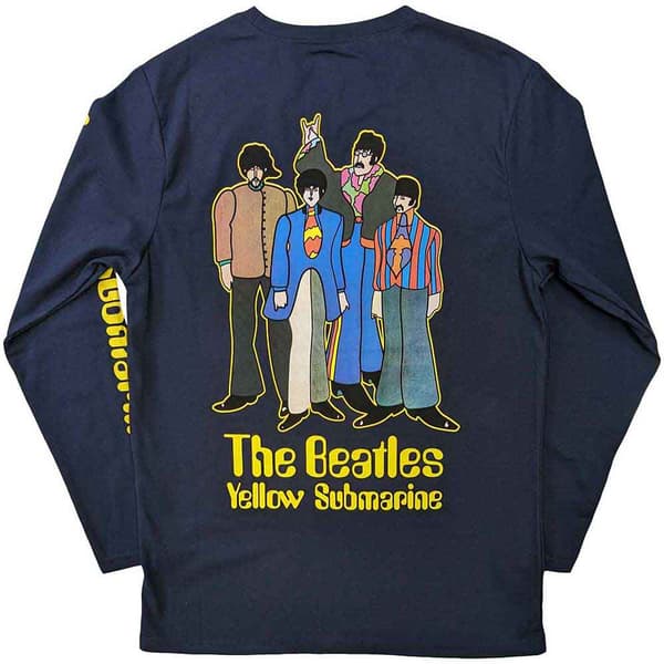 The Beatles Unisex vuxen Yellow Submarine Band T-shirt i bomull