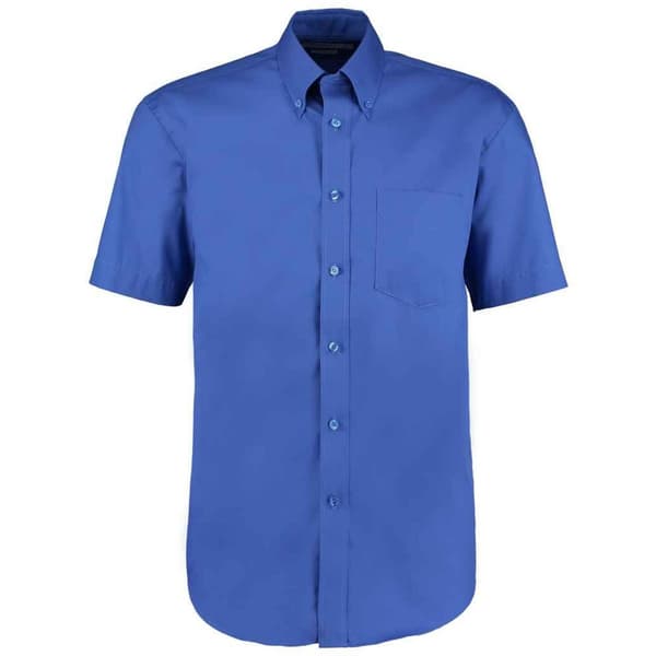 Kustom Kit Mens Oxford Short-Sleeved Formal Shirt