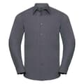 Miniatyrbilde 1 av 3: Russell Collection Mens Poplin Tailored Long-Sleeved Shirt