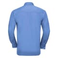 Miniatyrbilde 2 av 3: Russell Collection Mens Poplin Easy-Care Long-Sleeved Formal Shirt