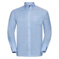 Miniatyrbilde 1 av 3: Russell Collection Mens Oxford Easy-Care Long-Sleeved Formal Shirt