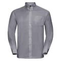 Miniatyrbilde 1 av 3: Russell Collection Mens Oxford Easy-Care Long-Sleeved Formal Shirt