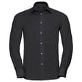 Miniatyrbilde 1 av 2: Russell Collection Mens Oxford Easy-Care Tailored Long-Sleeved Shirt