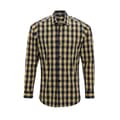 Miniatyrbilde 1 av 3: Premier Mens Mulligan Checked Cotton Long-Sleeved Shirt