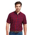 Miniatyrbilde 4 av 4: Premier Mens Mulligan Checked Cotton Long-Sleeved Shirt