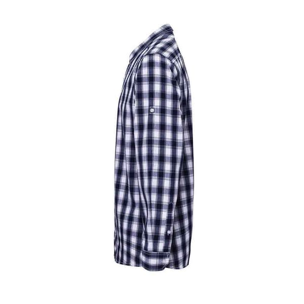 Premier Mens Mulligan Checked Cotton Long-Sleeved Shirt