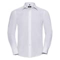 Miniatyrbillede 1 af 3: Russell Collection Mens Poplin Tailored Long-Sleeved Formal Shirt