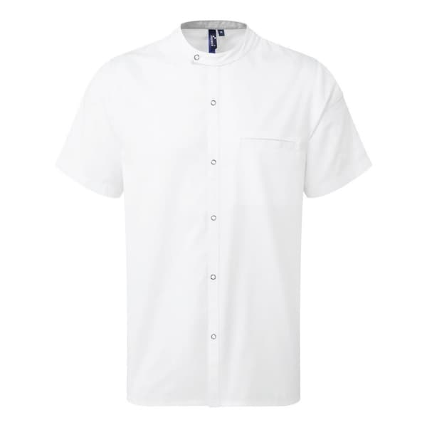 Premier Unisex Adult Recyclight Short-Sleeved Chef Shirt