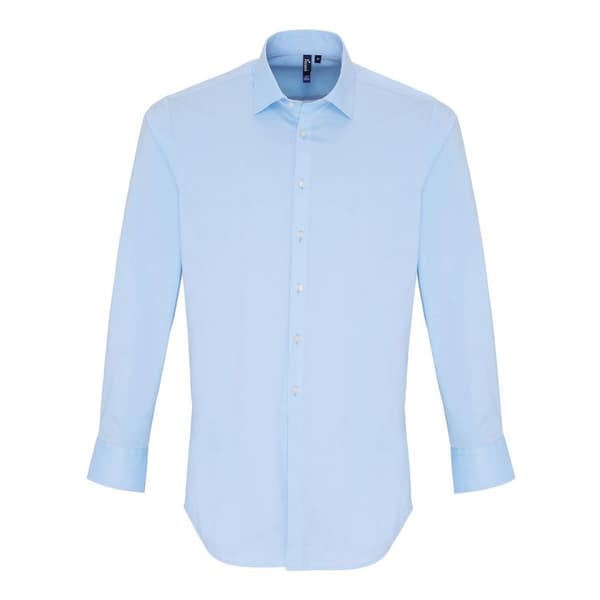 Premier Unisex Adult Poplin Stretch Long-Sleeved Shirt