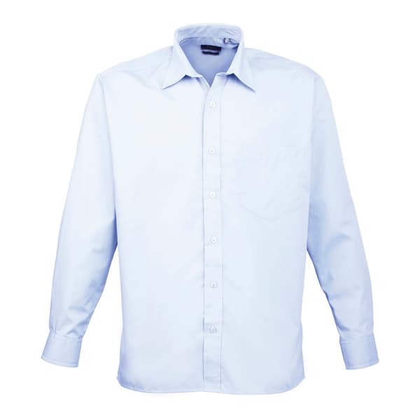Premier Mens Poplin Long-Sleeved Shirt