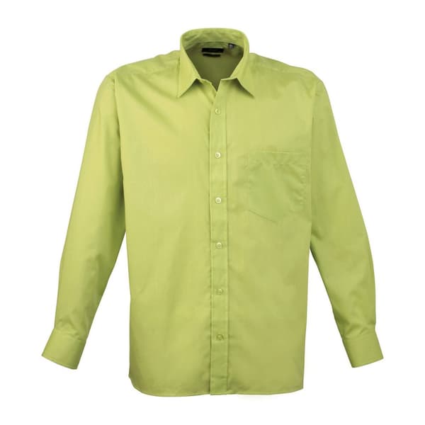 Premier Mens Poplin Long-Sleeved Shirt