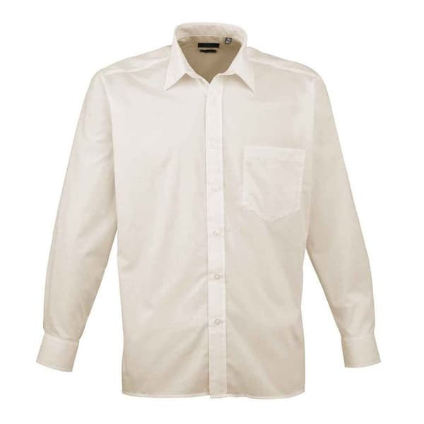 Premier Mens Poplin Long-Sleeved Shirt
