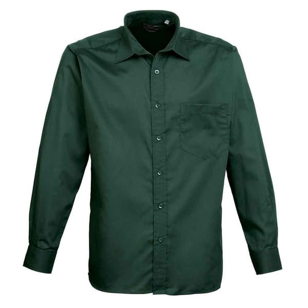 Premier Mens Poplin Long-Sleeved Shirt