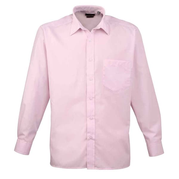 Premier Mens Poplin Long-Sleeved Shirt