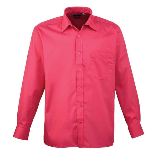 Premier Mens Poplin Long-Sleeved Shirt