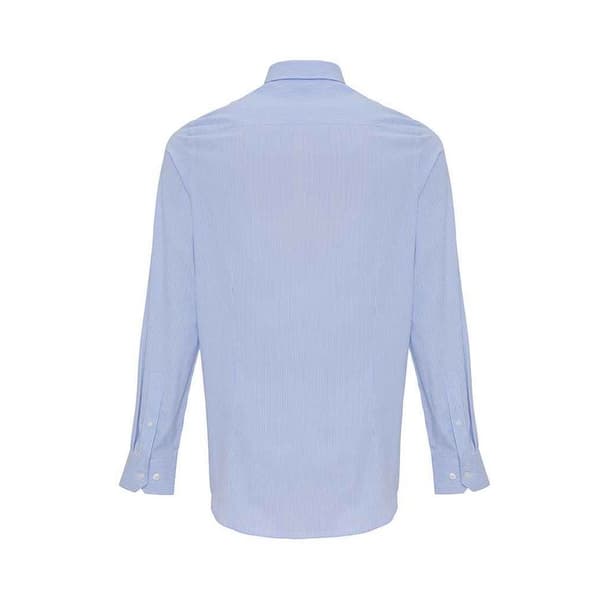 Premier Mens Striped Oxford Long-Sleeved Shirt