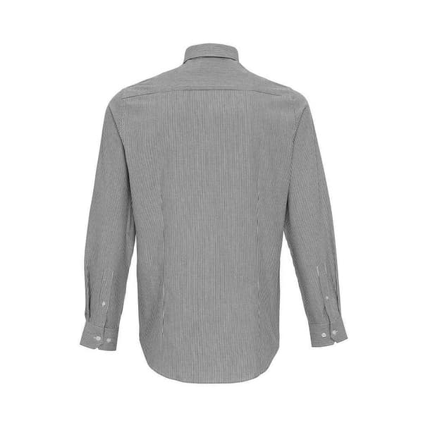 Premier Mens Striped Oxford Long-Sleeved Shirt