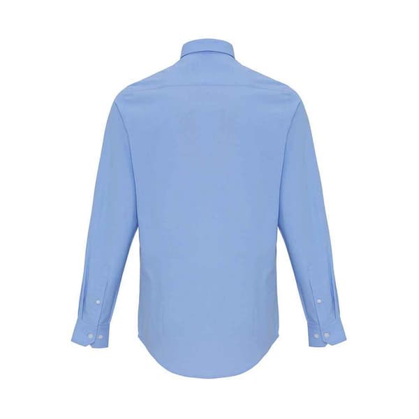 Premier Mens Striped Oxford Long-Sleeved Shirt