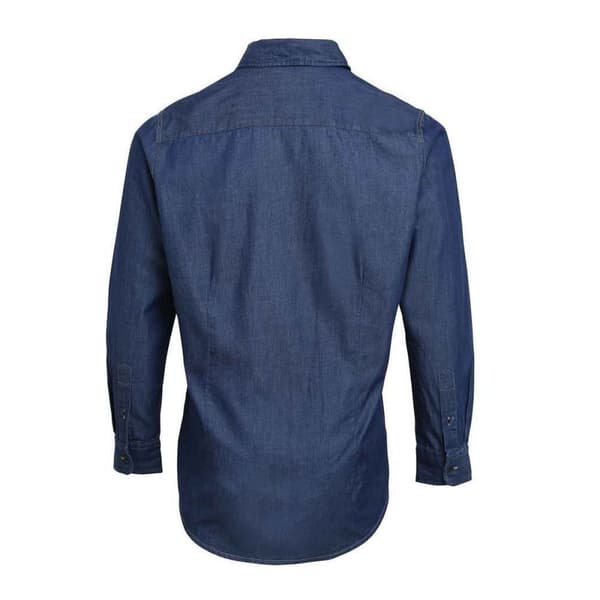 Premier Denimskjorta med kontrasterande sömmar för herrar