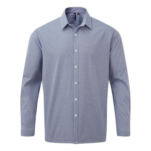 Premier Gingham langærmet skjorte til mænd