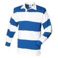 Miniatyrbilde 1 av 3: Front Row Mens Stripe Sewn Rugby Polo Shirt