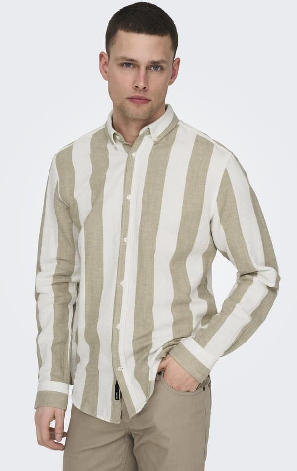 Only & Sons - onsArlo Stripe Linen Shirt