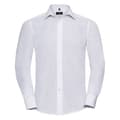 Miniatyrbillede 1 af 2: Russell Collection Mens Poplin Easy-Care Tailored Long-Sleeved Shirt