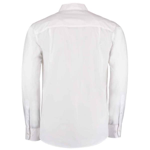 Kustom Kit Mens Mandarin Collar Long-Sleeved Shirt