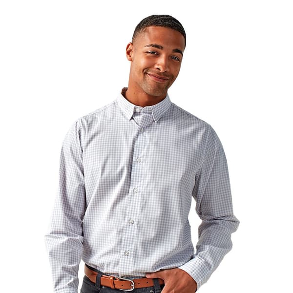 Premier Mens Maxton Checked Long-Sleeved Shirt