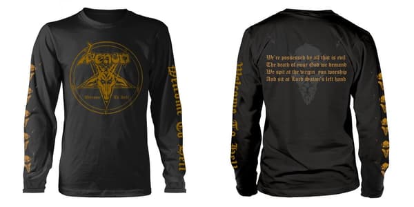 VENOM- LONG SLEEVE, WELCOME TO HELL (GOLD) XL