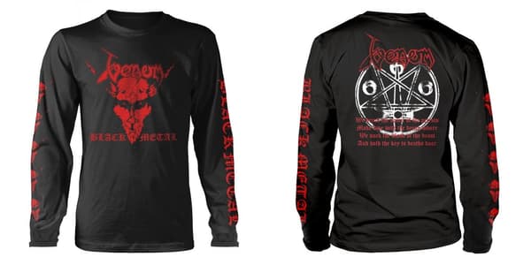 VENOM- LONG SLEEVE, BLACK METAL (RED)