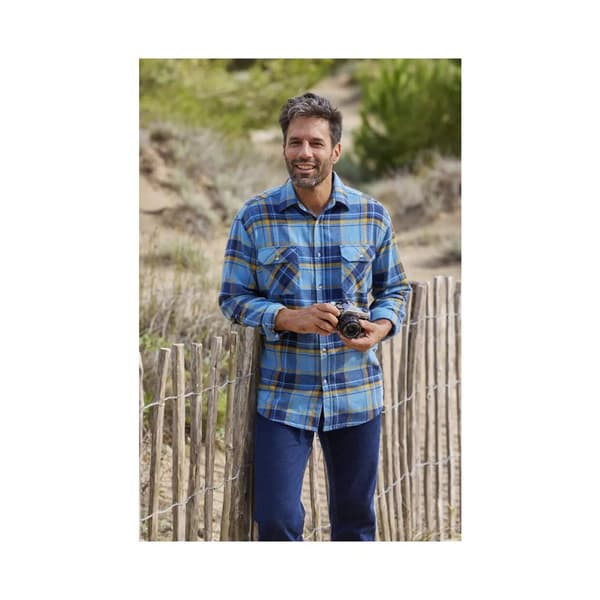 Atlas For Men Ternet flannelskjorte til mænd